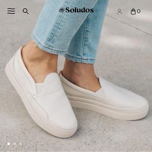 Soludos Embossed Croc Bondi Platform Sneaker